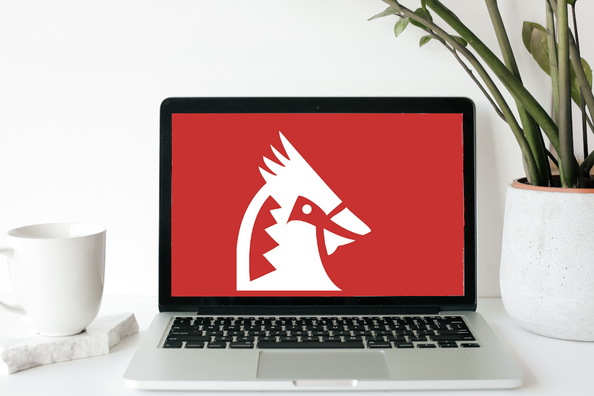 SmarterHQ logo on laptop screen